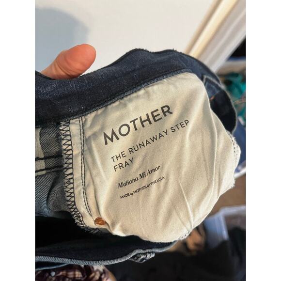 Mother Runaway Step Fray Flared Jeans Manana Mi Amor 28 - Picture 8 of 9